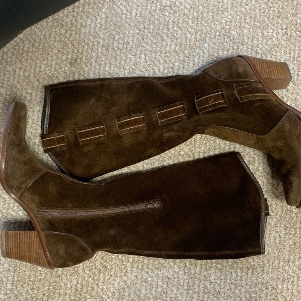 Via Spiga Brown Suede Boots Size 8